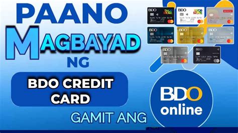 pay bdo credit card online.